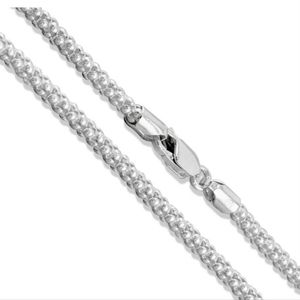 Itaor Italy 925 Sterling silver 16" popcorn necklace